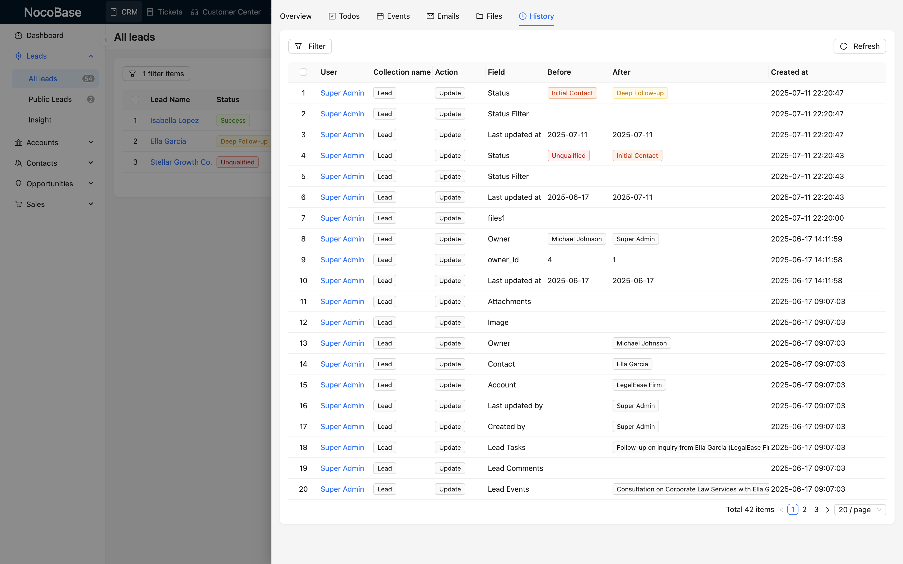 NocoBase 演示界面