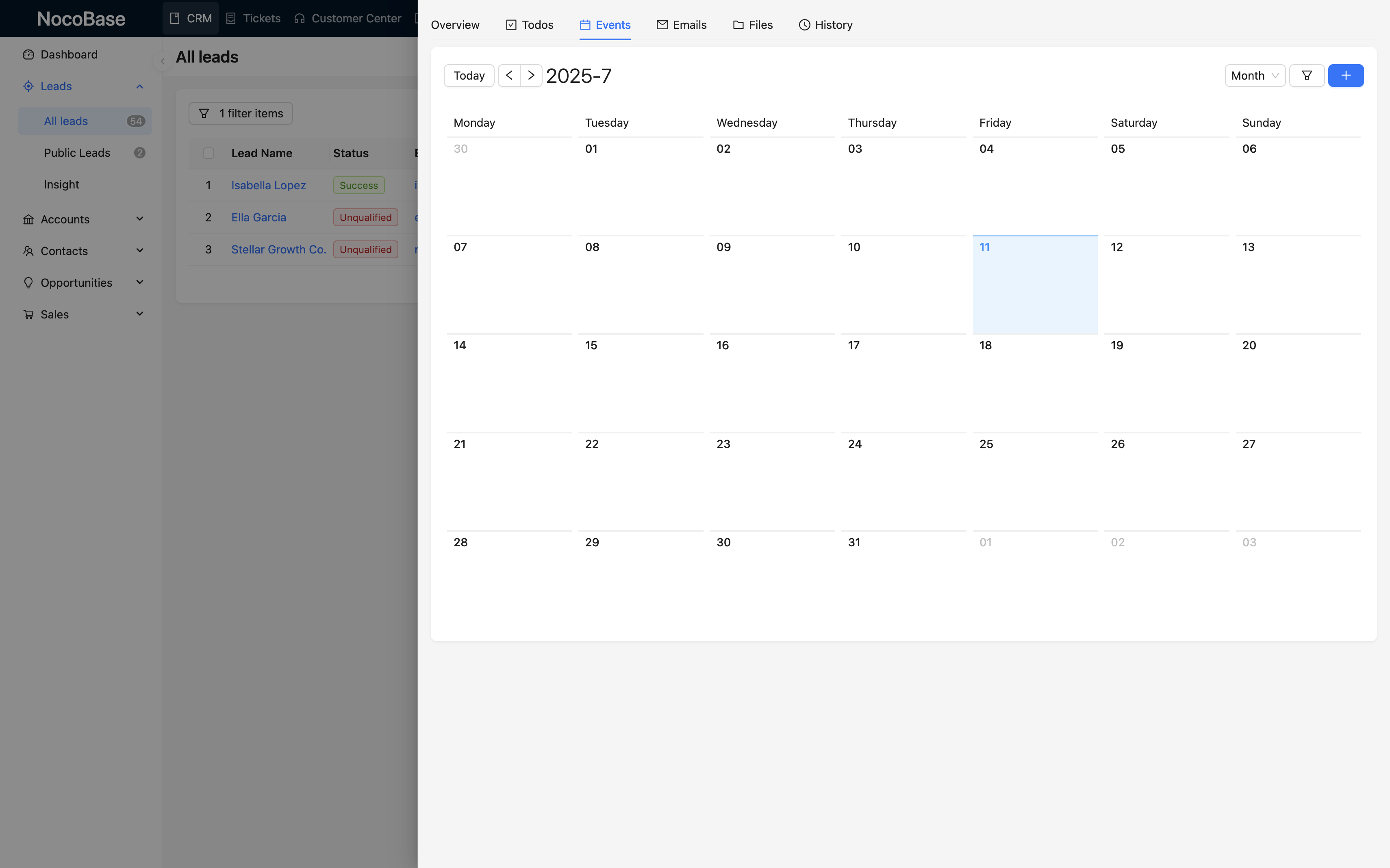 NocoBase 演示界面