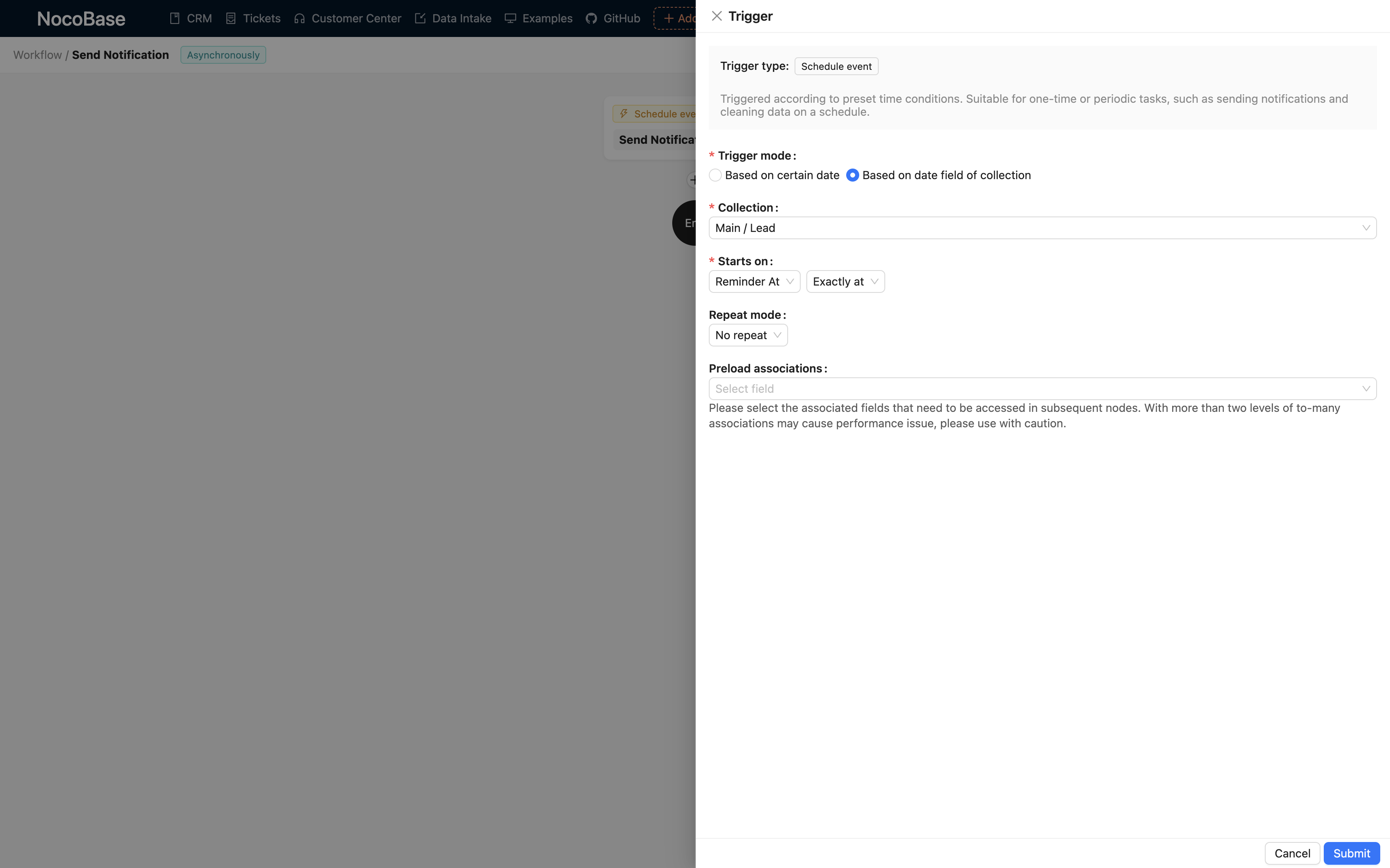 NocoBase 演示界面